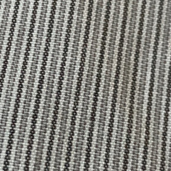 Gray Pinstriped Cropped Pants with Cuffs - Low waist - Brand is G1Boy - Large - Picture 3 of 10